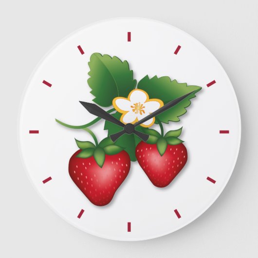 Grande Horloge Ronde C'est l'heure du gâteau à la fraise (Recto)