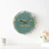 Grande Horloge Ronde C'est plus tard que vous ne pensez 10,75 pouces (Maison)