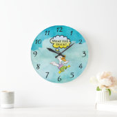 Grande Horloge Ronde C'est quoi, le Duck ? Wall Clock (Maison)