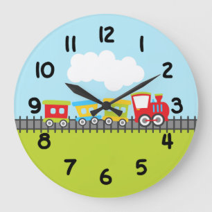 Grande Horloge Ronde Chaîne de Choo Choo