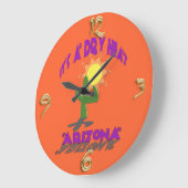 Grande Horloge Ronde Chaleur sèche Arizona Wall Clock (Angle)