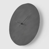 Grande Horloge Ronde Chalkboard Gray Background (Angle)