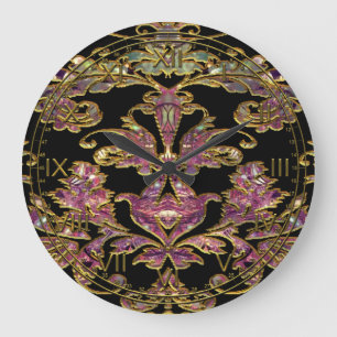 Grande Horloge Ronde Chambault Akros Damask
