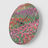 Grande Horloge Ronde Champ De Tulipes (Angle)