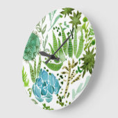 Grande Horloge Ronde Champ I Succulent (Angle)