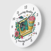 Grande Horloge Ronde Change Text, Leaving Reality Entering Fiction      (Angle)