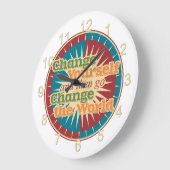 Grande Horloge Ronde Changez-vous (Angle)