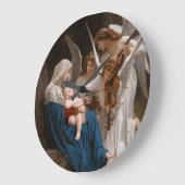 Grande Horloge Ronde Chanson des anges de William-Adolphe Bouguereau (Angle)