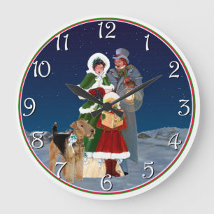 Grande Horloge Ronde Chants de Noël