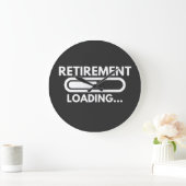 GRANDE HORLOGE RONDE CHARGEMENT DE LA RETRAITE (Maison)