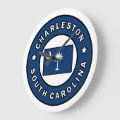 Grande Horloge Ronde Charleston la Caroline du Sud (Angle)