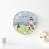 Charming Watercolor Lighthouse Nom de la scène côt