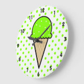 Grande Horloge Ronde Chartreuse, Neon Green Ice Cream (Angle)