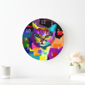 Grande Horloge Ronde chat 656 (Maison)