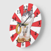 Grande Horloge Ronde Chat B (Angle)