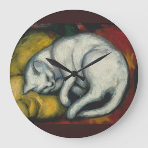 Grande Horloge Ronde Chat blanc, Franz Marc