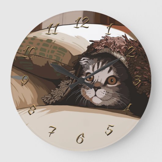 Grande Horloge Ronde Chat de chiot (Recto)