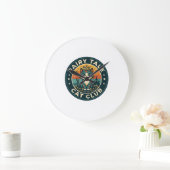 Grande Horloge Ronde Chat de conte de fée Conception de chat mignon - C (Maison)