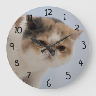 Grande Horloge Ronde Chat de Grogne