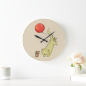 Grande Horloge Ronde Chat et souris adorables (Maison)
