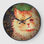 GRANDE HORLOGE RONDE CHAT SUSPECT KITTY (Recto)