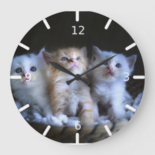 Grande Horloge Ronde Chaton
