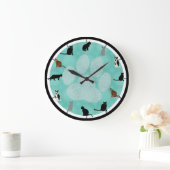 Grande Horloge Ronde Chats géniaux (Maison)