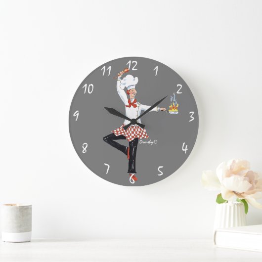 Grande Horloge Ronde Chef Clock (Maison)