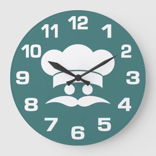 Grande Horloge Ronde CHEF CUSTOM color wall clocks (Recto)