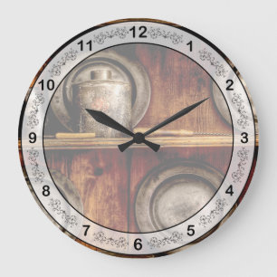 Grande Horloge Ronde Chef - Ustensiles - Dans le plateau