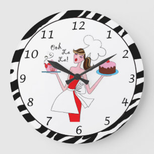 Grande Horloge Ronde "Chefista Diva" Ooh La La !