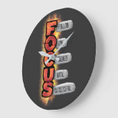 Grande Horloge Ronde Chemin vers le succès (Angle)