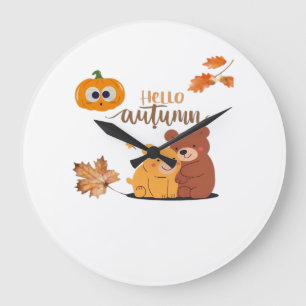Grande Horloge Ronde Chemise d'automne, Chemise de Thanksgiving, Chemis
