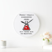 Grande Horloge Ronde Chemistry Teacher Chemist (Maison)