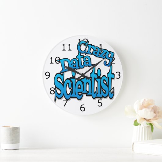 Grande Horloge Ronde Chercheur de données fou (Maison)