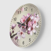 Grande Horloge Ronde Cherry Blossom Flowers (Angle)