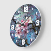 Grande Horloge Ronde Cherry Blossums (Angle)