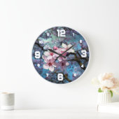 Grande Horloge Ronde Cherry Blossums (Maison)