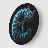 Grande Horloge Ronde Cheshire Cat (Angle)