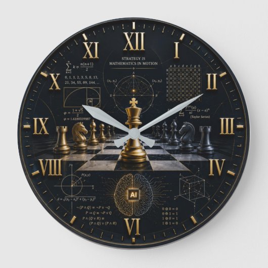 Grande Horloge Ronde Chess Mathematics STEM, Math (Recto)