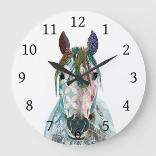 Grande Horloge Ronde Cheval 12