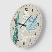 Grande Horloge Ronde Cheval de mer (Angle)