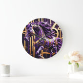 Grande Horloge Ronde "Cheval futuriste" (Maison)