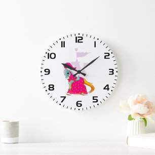 Grande Horloge Ronde Cheval médiéval