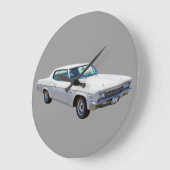 Grande Horloge Ronde Chevrolet Caprice 427 Muscle Car 1966 (Angle)