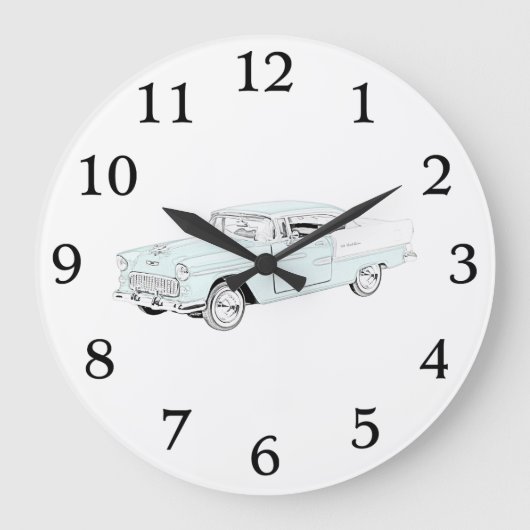 Grande Horloge Ronde Chevy Bel Air 1955 (Recto)