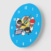 Grande Horloge Ronde Chibi Justice League of America Explosion (Angle)