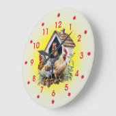 Grande Horloge Ronde Chicken and Chicken House Farm (Angle)