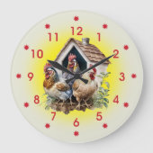 Grande Horloge Ronde Chicken and Chicken House Farm (Recto)