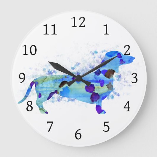 Grande Horloge Ronde Chien 160 Teckel Dachshund (Recto)